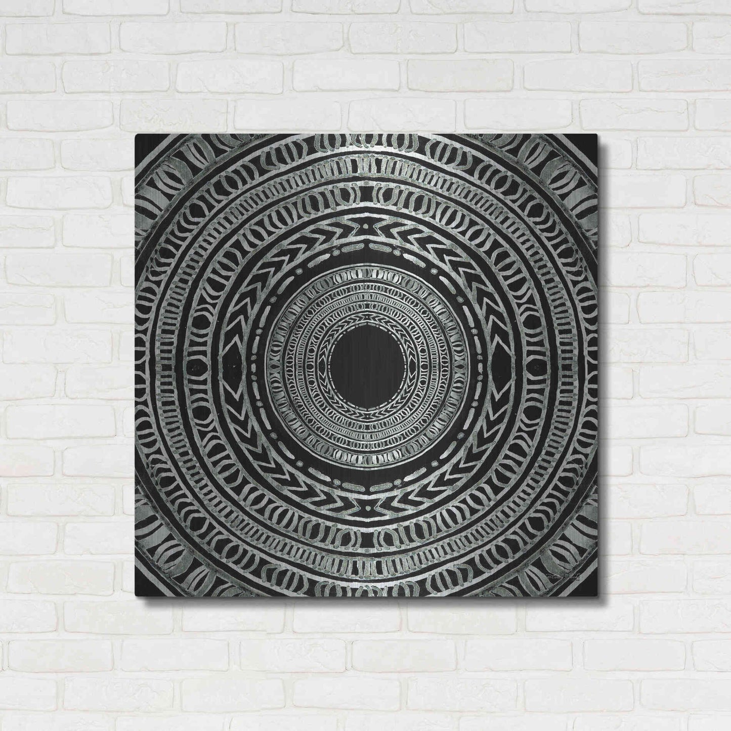 Luxe Metal Art 'Seeing Circles I' by Cindy Jacobs, Metal Wall Art,36x36