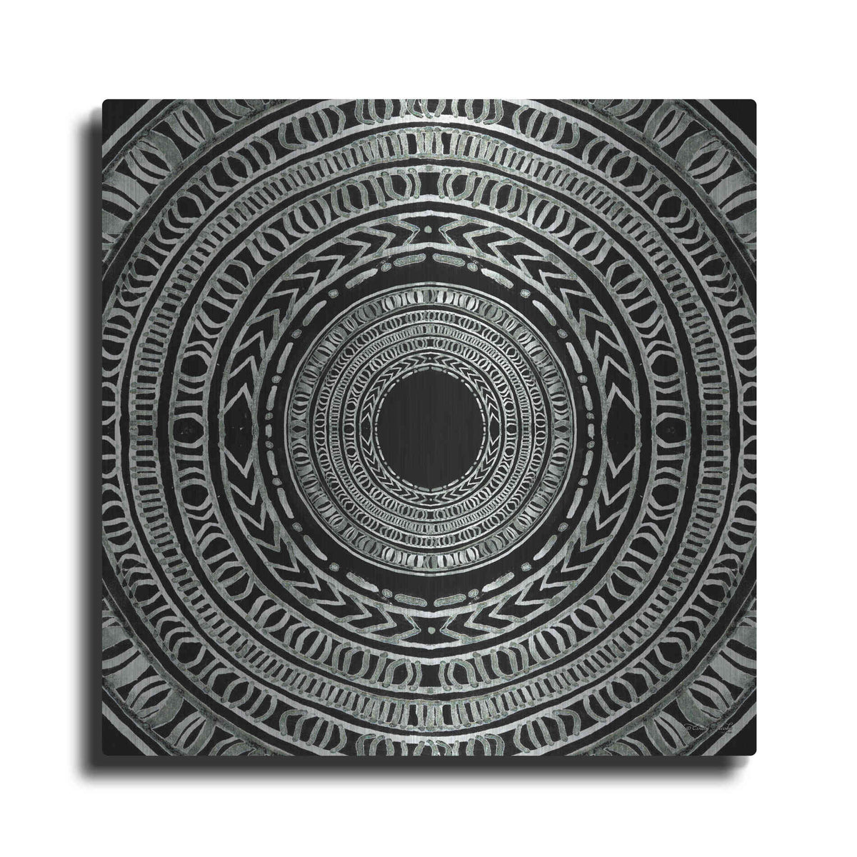 Luxe Metal Art 'Seeing Circles I' by Cindy Jacobs, Metal Wall Art