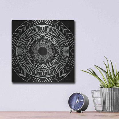 Luxe Metal Art 'Seeing Circles II' by Cindy Jacobs, Metal Wall Art,12x12