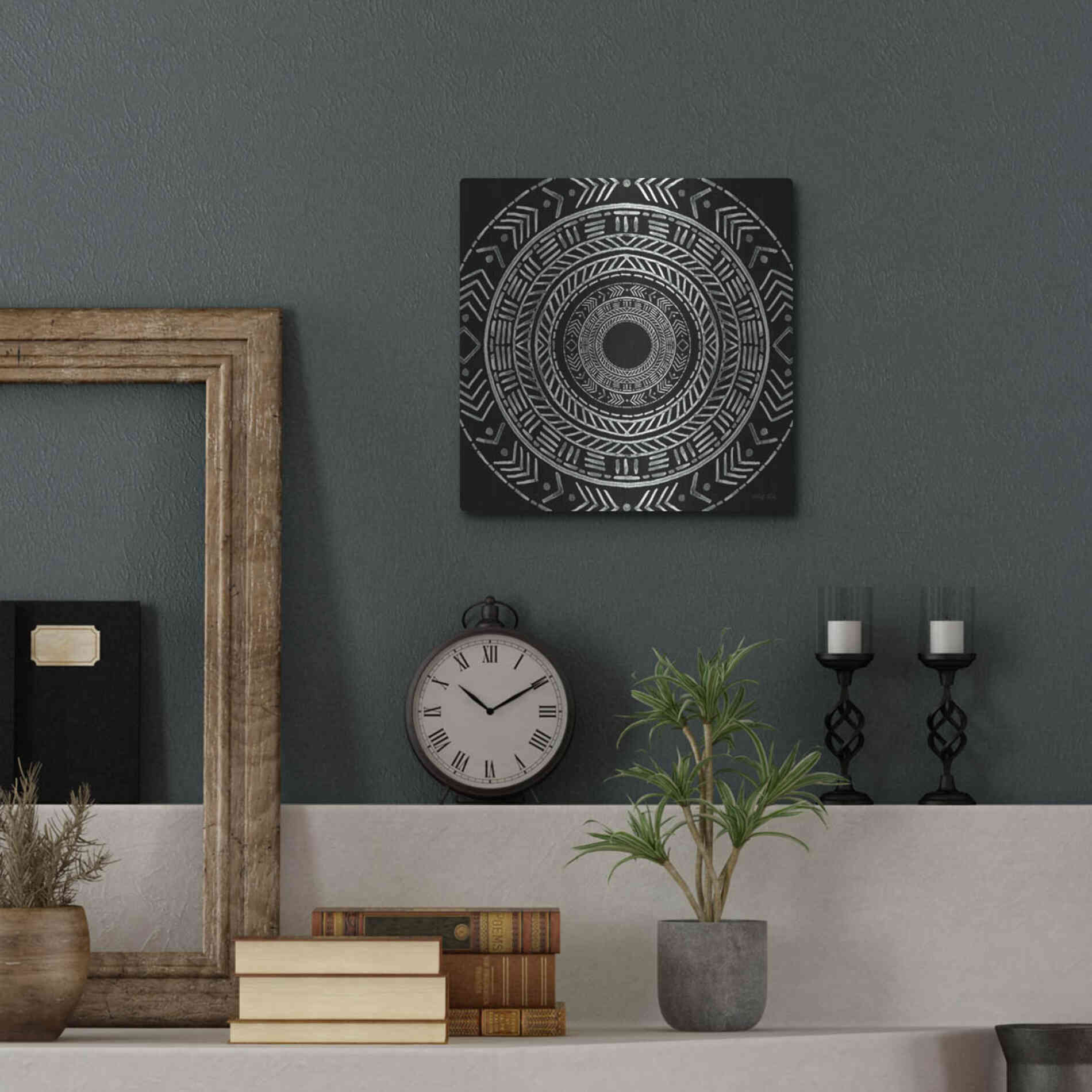 Luxe Metal Art 'Seeing Circles II' by Cindy Jacobs, Metal Wall Art,12x12