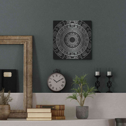 Luxe Metal Art 'Seeing Circles II' by Cindy Jacobs, Metal Wall Art,12x12