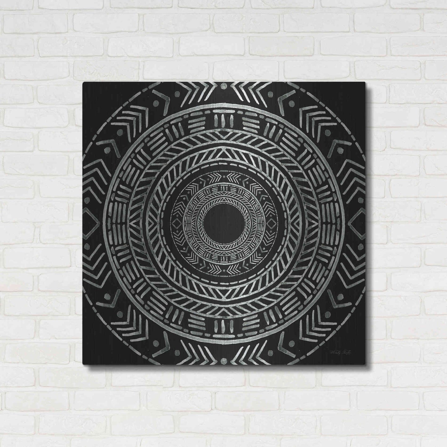 Luxe Metal Art 'Seeing Circles II' by Cindy Jacobs, Metal Wall Art,36x36