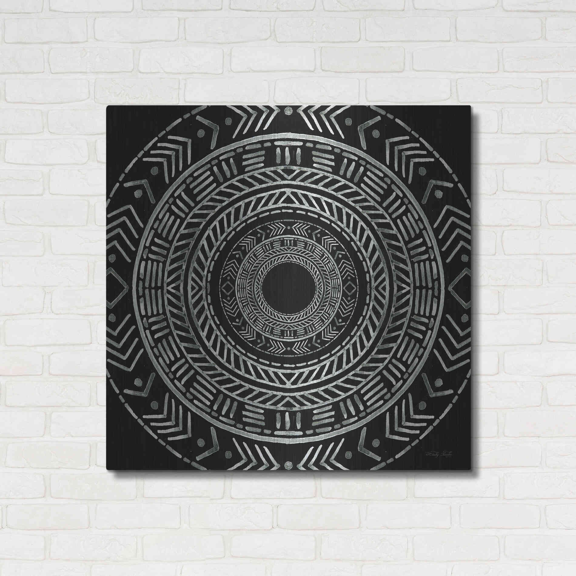 Luxe Metal Art 'Seeing Circles II' by Cindy Jacobs, Metal Wall Art,36x36