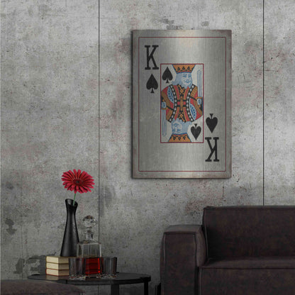 Luxe Metal Art 'King of Spades' by Cindy Jacobs, Metal Wall Art,24x36
