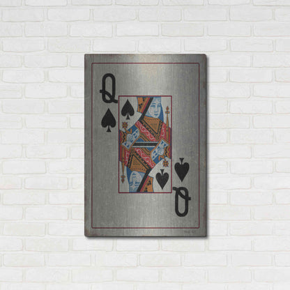 Luxe Metal Art 'Queen of Spades' by Cindy Jacobs, Metal Wall Art,24x36