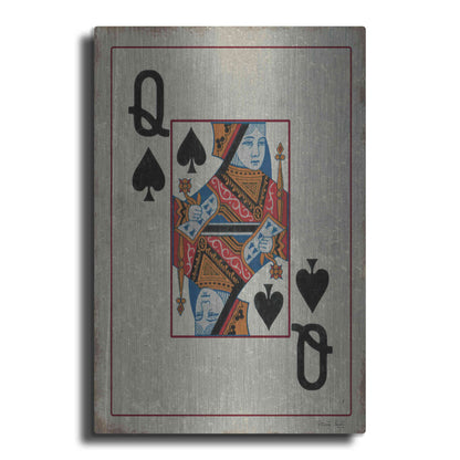 Luxe Metal Art 'Queen of Spades' by Cindy Jacobs, Metal Wall Art