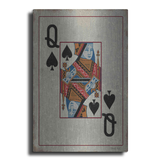 Luxe Metal Art 'Queen of Spades' by Cindy Jacobs, Metal Wall Art