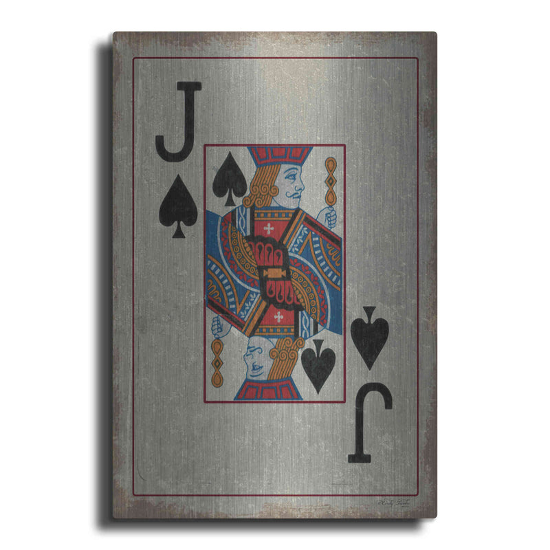 Luxe Metal Art 'Jack of Spades' by Cindy Jacobs, Metal Wall Art