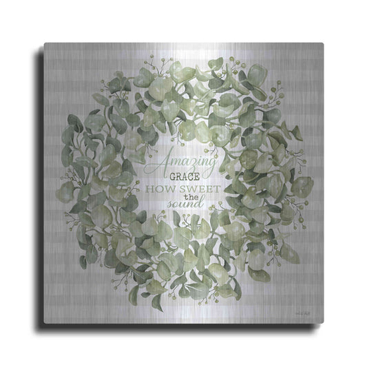 Luxe Metal Art 'Amazing Grace Wreath' by Cindy Jacobs, Metal Wall Art