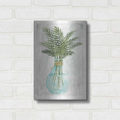 Luxe Metal Art 'Perfect Palms I' by Cindy Jacobs, Metal Wall Art,12x16