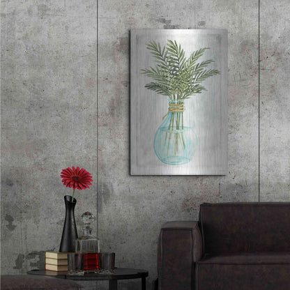 Luxe Metal Art 'Perfect Palms I' by Cindy Jacobs, Metal Wall Art,24x36