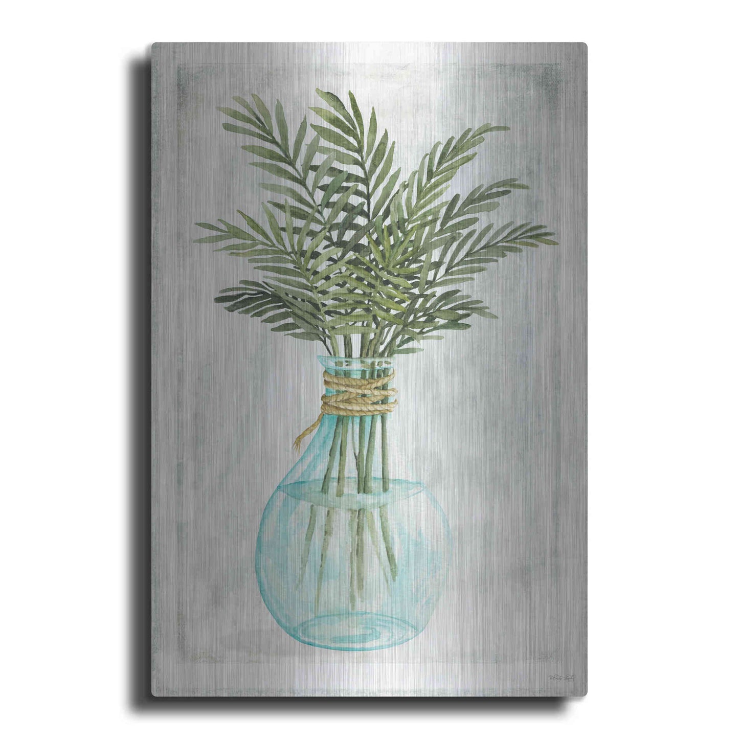 Luxe Metal Art 'Perfect Palms I' by Cindy Jacobs, Metal Wall Art