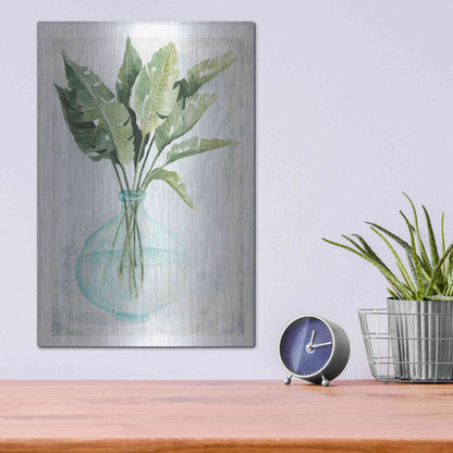 Luxe Metal Art 'Perfect Palms III' by Cindy Jacobs, Metal Wall Art,12x16