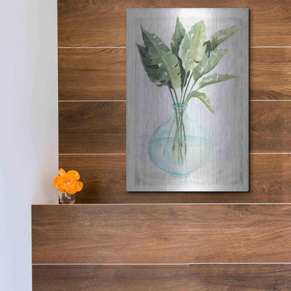 Luxe Metal Art 'Perfect Palms III' by Cindy Jacobs, Metal Wall Art,12x16