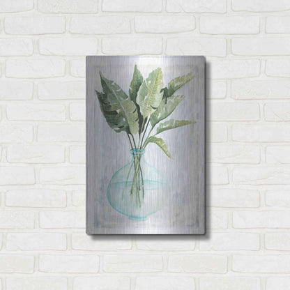 Luxe Metal Art 'Perfect Palms III' by Cindy Jacobs, Metal Wall Art,16x24