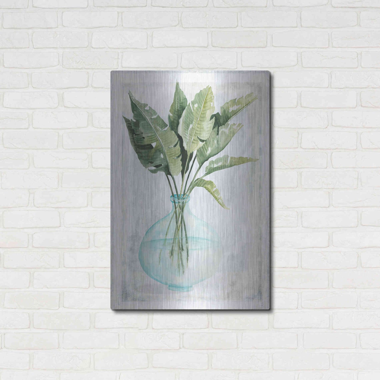 Luxe Metal Art 'Perfect Palms III' by Cindy Jacobs, Metal Wall Art,24x36