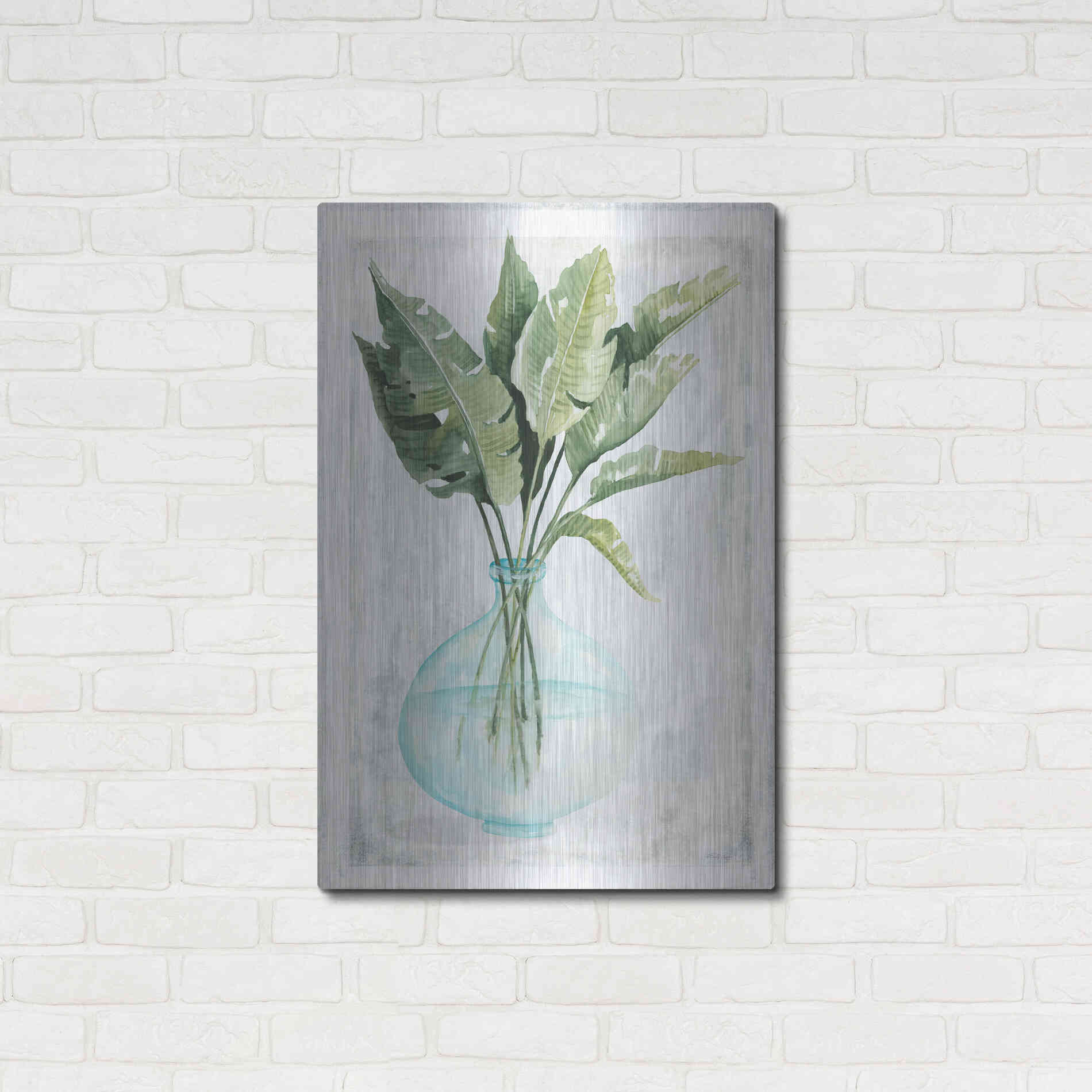 Luxe Metal Art 'Perfect Palms III' by Cindy Jacobs, Metal Wall Art,24x36