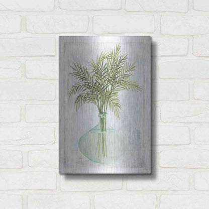 Luxe Metal Art 'Perfect Palms IV' by Cindy Jacobs, Metal Wall Art,12x16