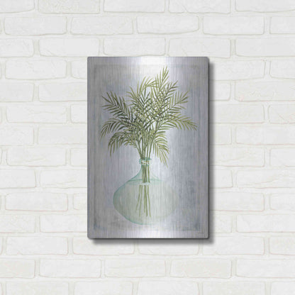 Luxe Metal Art 'Perfect Palms IV' by Cindy Jacobs, Metal Wall Art,16x24