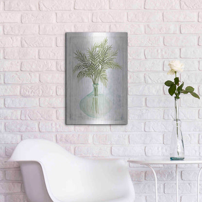 Luxe Metal Art 'Perfect Palms IV' by Cindy Jacobs, Metal Wall Art,16x24