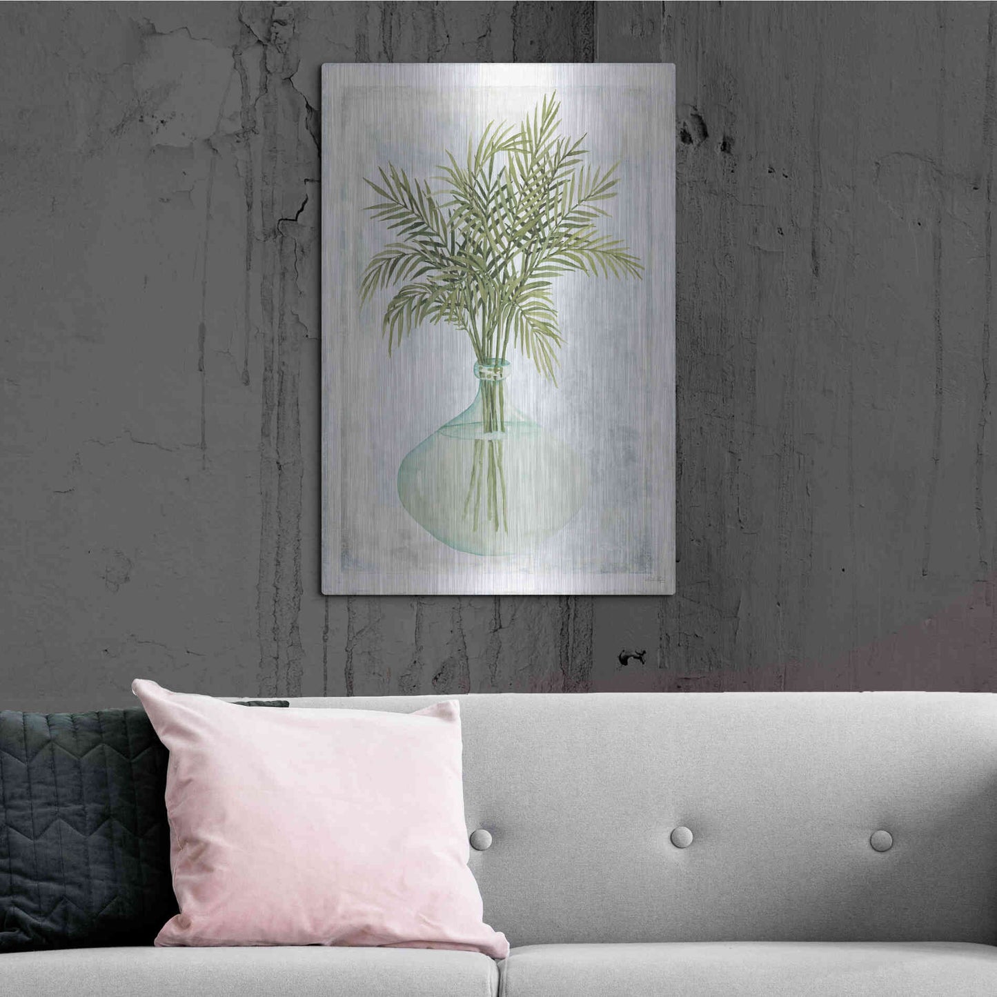 Luxe Metal Art 'Perfect Palms IV' by Cindy Jacobs, Metal Wall Art,24x36