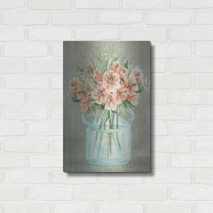Luxe Metal Art 'Poppies' by Cindy Jacobs, Metal Wall Art,16x24