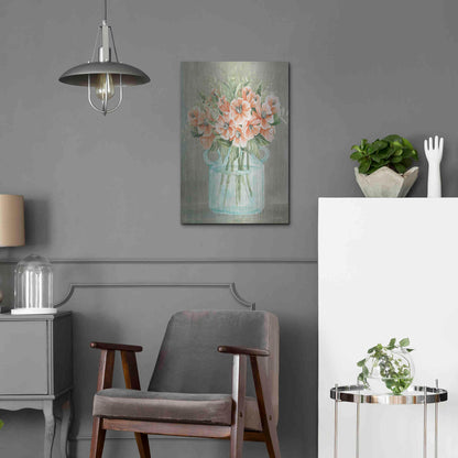 Luxe Metal Art 'Poppies' by Cindy Jacobs, Metal Wall Art,16x24