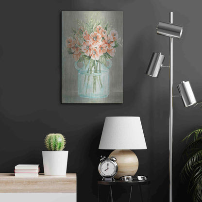 Luxe Metal Art 'Poppies' by Cindy Jacobs, Metal Wall Art,16x24