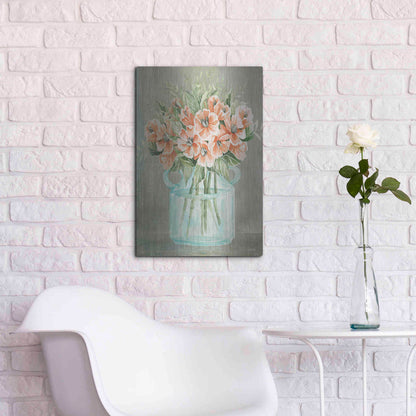 Luxe Metal Art 'Poppies' by Cindy Jacobs, Metal Wall Art,16x24