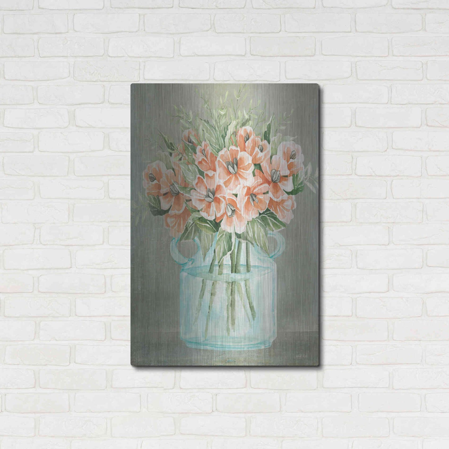 Luxe Metal Art 'Poppies' by Cindy Jacobs, Metal Wall Art,24x36