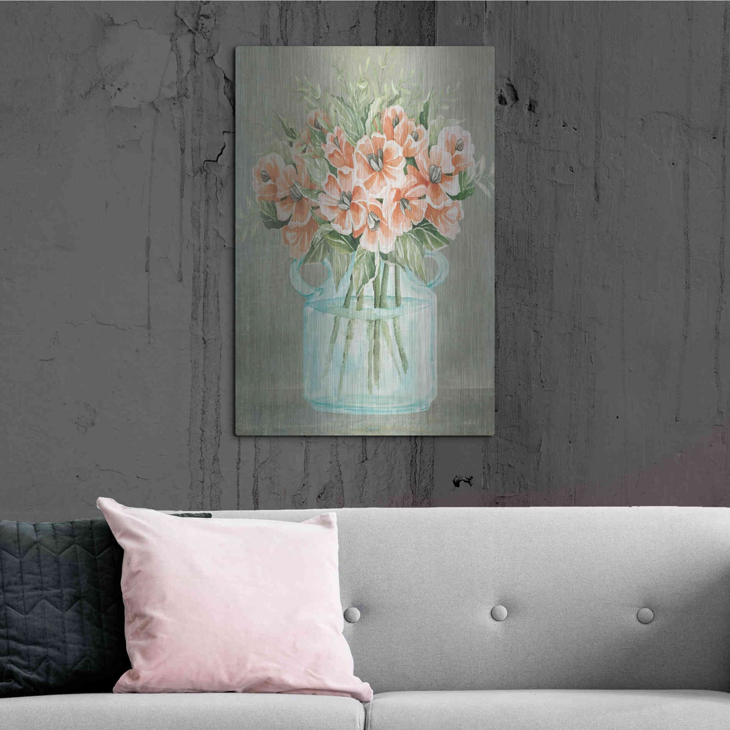 Luxe Metal Art 'Poppies' by Cindy Jacobs, Metal Wall Art,24x36