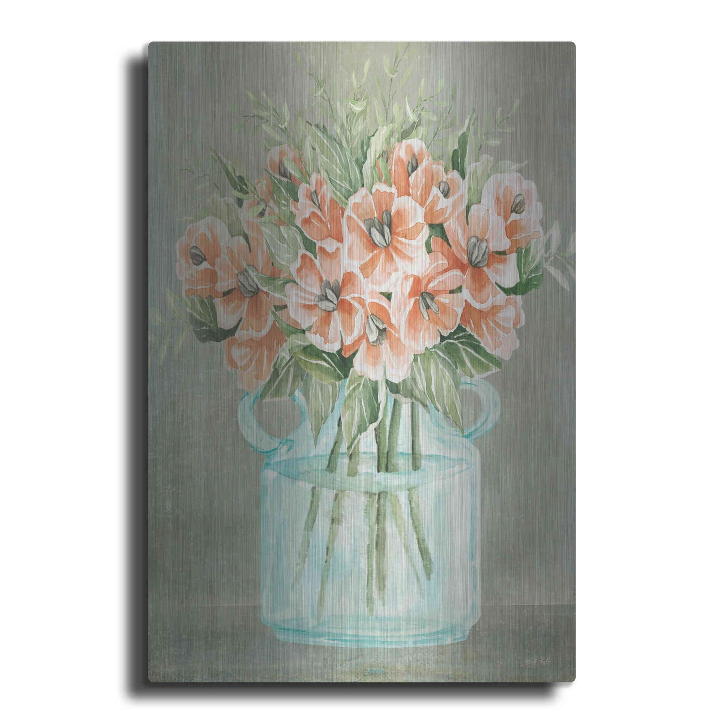 Luxe Metal Art 'Poppies' by Cindy Jacobs, Metal Wall Art