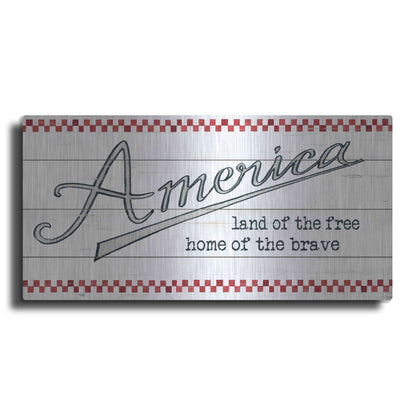 Luxe Metal Art 'America - Land of the Free' by Cindy Jacobs, Metal Wall Art