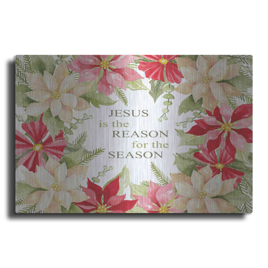 Luxe Metal Art 'Jesus is the Reason For the Season' by Cindy Jacobs, Metal Wall Art