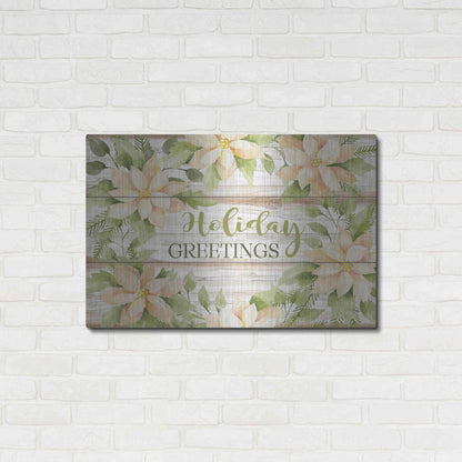 Luxe Metal Art 'Holiday Greetings' by Cindy Jacobs, Metal Wall Art,36x24