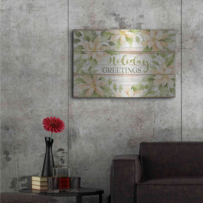 Luxe Metal Art 'Holiday Greetings' by Cindy Jacobs, Metal Wall Art,36x24