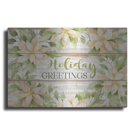 Luxe Metal Art 'Holiday Greetings' by Cindy Jacobs, Metal Wall Art