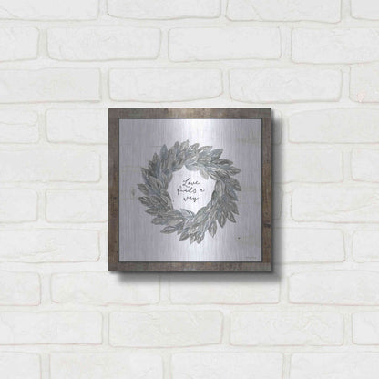 Luxe Metal Art 'Love Finds a Way' by Cindy Jacobs, Metal Wall Art,12x12