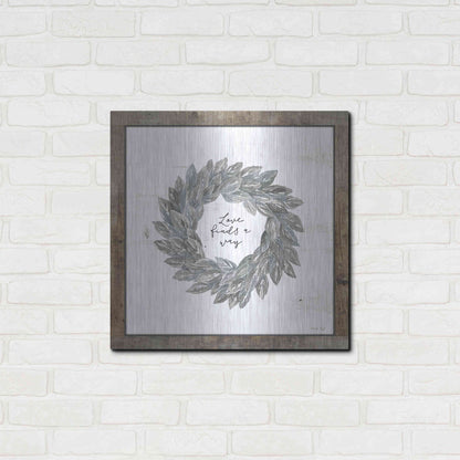 Luxe Metal Art 'Love Finds a Way' by Cindy Jacobs, Metal Wall Art,24x24