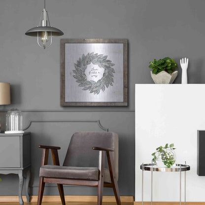 Luxe Metal Art 'Love Finds a Way' by Cindy Jacobs, Metal Wall Art,24x24