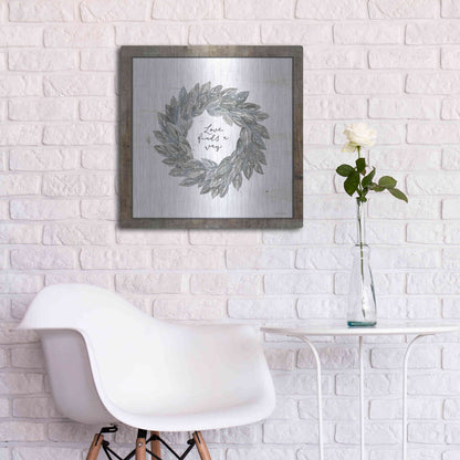 Luxe Metal Art 'Love Finds a Way' by Cindy Jacobs, Metal Wall Art,24x24