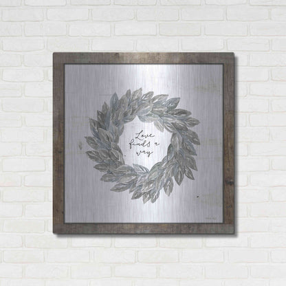 Luxe Metal Art 'Love Finds a Way' by Cindy Jacobs, Metal Wall Art,36x36