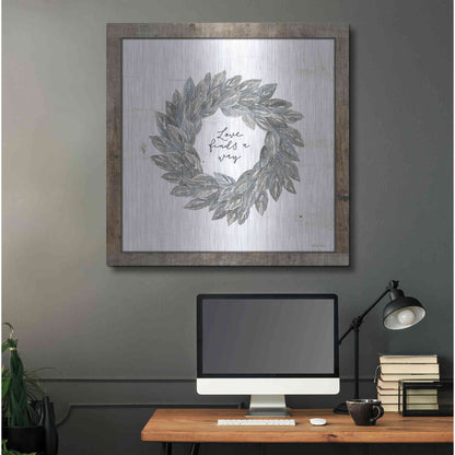Luxe Metal Art 'Love Finds a Way' by Cindy Jacobs, Metal Wall Art,36x36