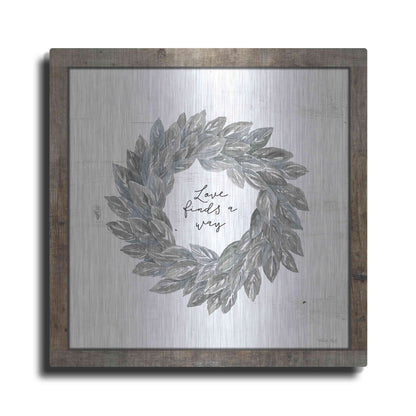 Luxe Metal Art 'Love Finds a Way' by Cindy Jacobs, Metal Wall Art
