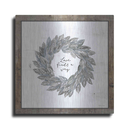 Luxe Metal Art 'Love Finds a Way' by Cindy Jacobs, Metal Wall Art