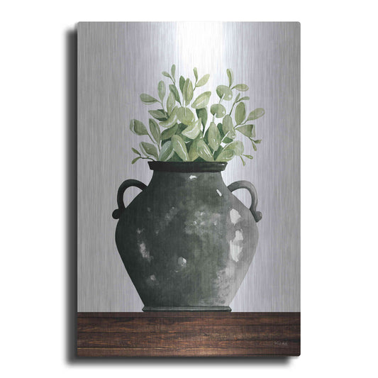 Luxe Metal Art 'Black Pot' by Cindy Jacobs, Metal Wall Art