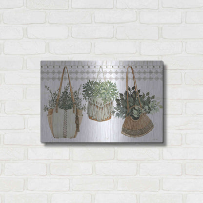 Luxe Metal Art 'Plant Purses' by Cindy Jacobs, Metal Wall Art,24x16