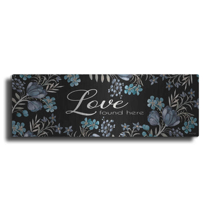 Luxe Metal Art 'Love Found Here' by Cindy Jacobs, Metal Wall Art