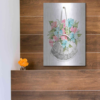 Luxe Metal Art 'Floral Pop III' by Cindy Jacobs, Metal Wall Art,12x16