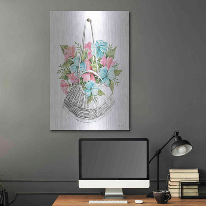 Luxe Metal Art 'Floral Pop III' by Cindy Jacobs, Metal Wall Art,24x36